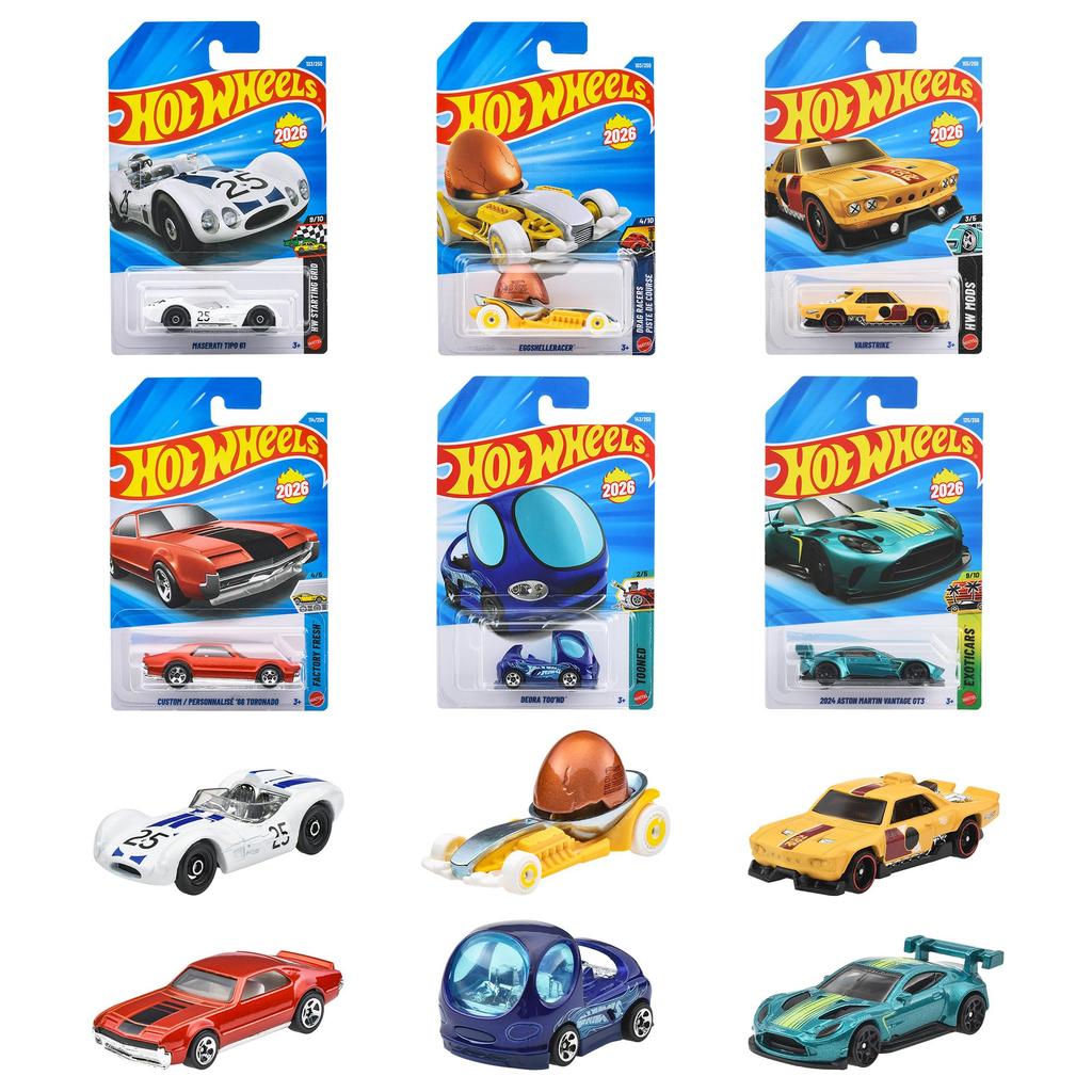 Hot Wheels Базовые Автомобили F Ассортимент 36 Миниатюрных Автомобилей Возраст - (Бокс-сет) - 3+ - Многоцветный C4982-98RF
