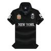 Новые летние мужские рубашки поло, великолепный дизайнер, оригинальные рубашки NEW YORK с вышивкой и коротким рукавом для отдыха и спорта, свободные рубашки