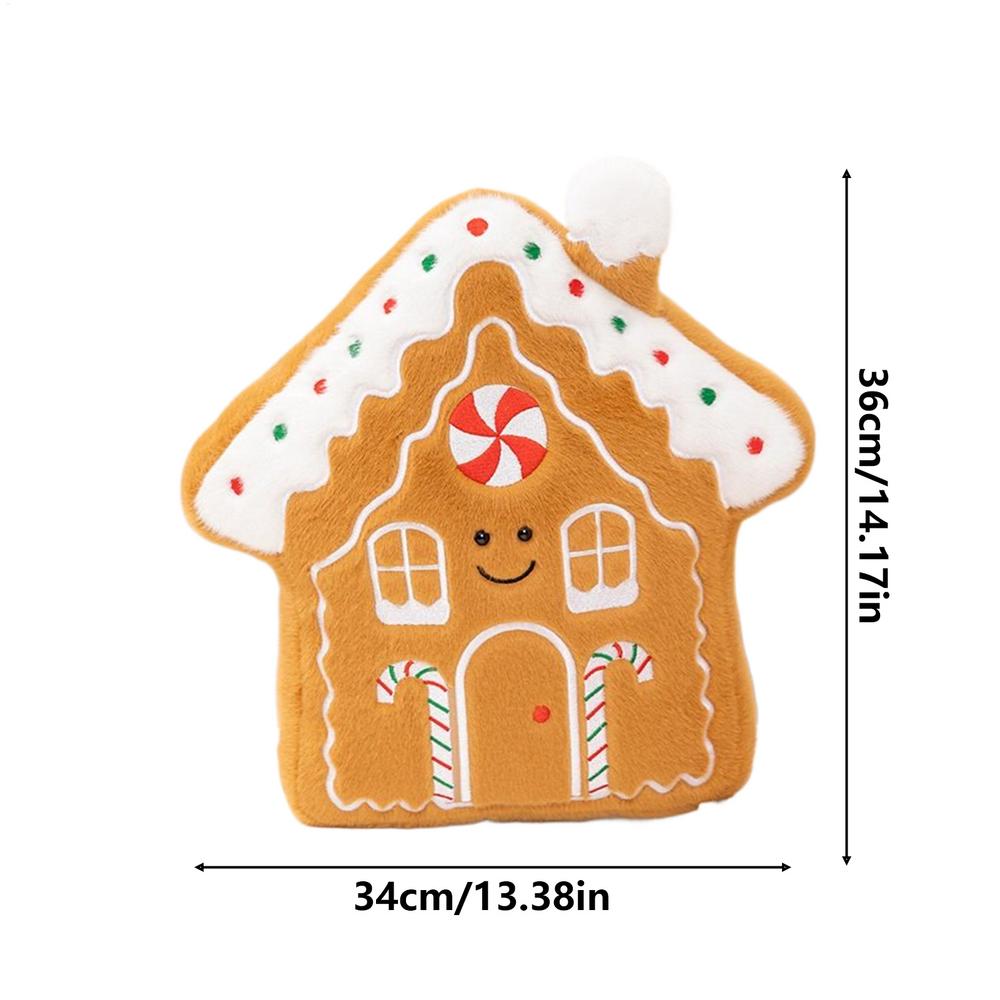 Christmas Pillows for Couch Skin-Friendly Plush Cushion Comfortable Christmas Tree Pillow for Sofa Bedroom Dorm Apartment Den