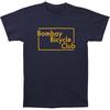 Мужская футболка Bombay Bicycle Club с желтым логотипом, темно-синяя