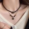Punk Charm Sun Cross Butterfly Pendants Choker Chain Necklace For Men Women Trendy Y2K EMO Hip Hop Grunge Accessories Jewelry