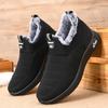 Мужские зимние ботинки Slip-on Snow, легкие хлопковые ботинки для мужчин, теплые ботильоны для активного отдыха, утепленные повседневные ботинки из бархата