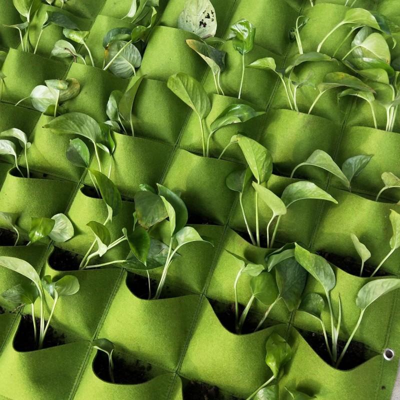 Мешок для выращивания растений, подвесной цветочный горшок, вертикальная зеленая стена, посадка трав для садовой террасы, забора