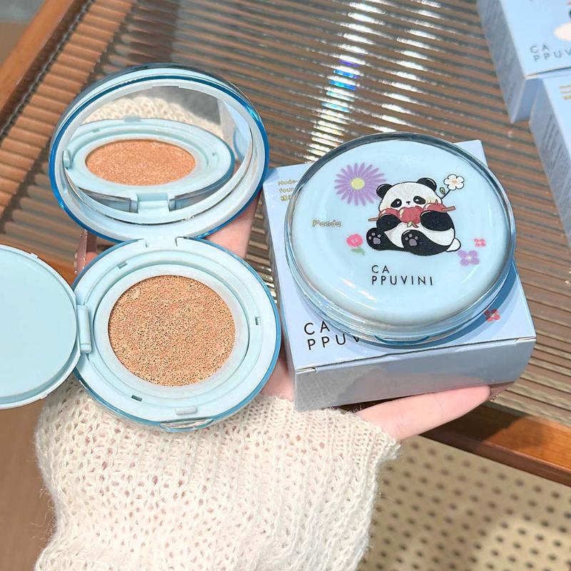 Cappuvini Матовый шелковистый увлажняющий консилер-кушон Air Cushion Натуральный макияж Стойкий водостойкий кремовый кушон Тональная основа для кожи