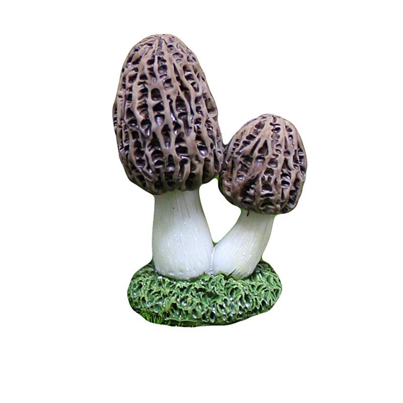 Mini Resin Simulate Mushroom Ornament Garden Artificial Mushroom Figurine DIY Landscape Garden Terrarium Lawn Decorations
