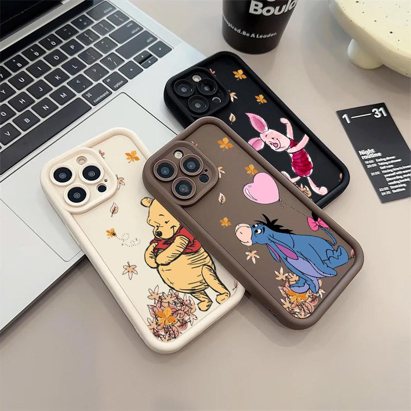 Чехол для телефона Винни-Пух Винни Иа для iPhone 17E 11 12 13 14 15 16 17 Pro Max Fundas 17 Air Plus 16e 13 Mini Задняя крышка