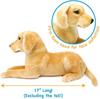 TigerTaleToys Лабрадор ретривер Собака Большая мягкая игрушка Реалистичная 46 см Домашняя большая собака Японский [Подлинный продукт]