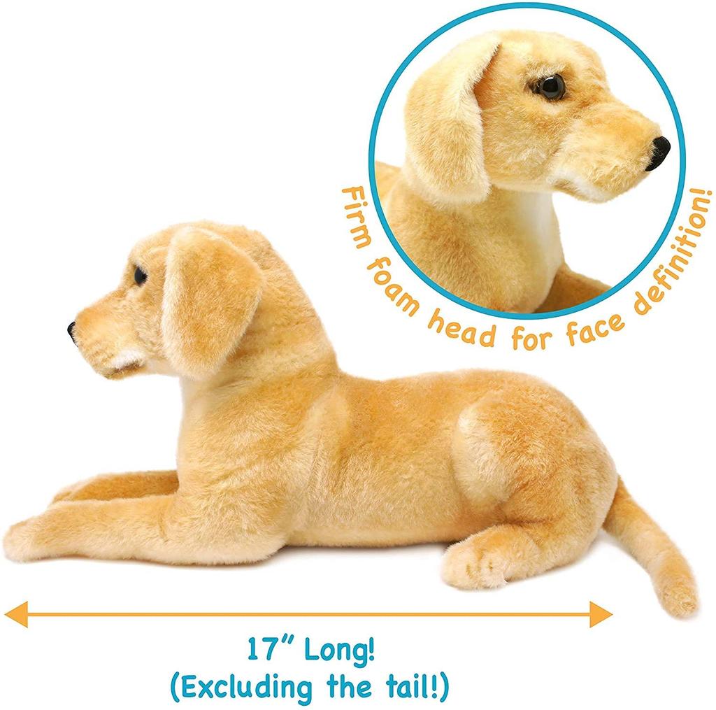 TigerTaleToys Лабрадор ретривер Собака Большая мягкая игрушка Реалистичная 46 см Домашняя большая собака Японский [Подлинный продукт]