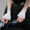 Женские расклешенные органзовые ложные рукава, съемные ложные манжеты, ложные рукава на запястье