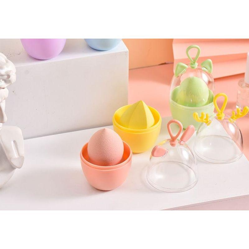 Coolkiss - Спонж для макияжа Beauty Blender с футляром (Различные дизайны)