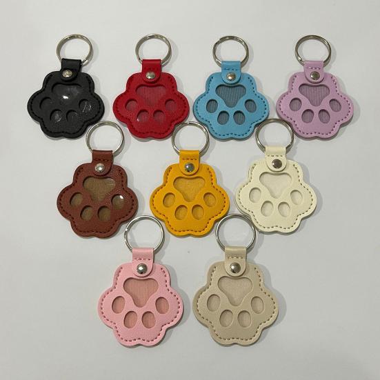 Брелок из искусственной кожи для шерсти питомца, сувенирный брелок в форме кошачьей лапы, простой в использовании, памятный брелок в память о питомце