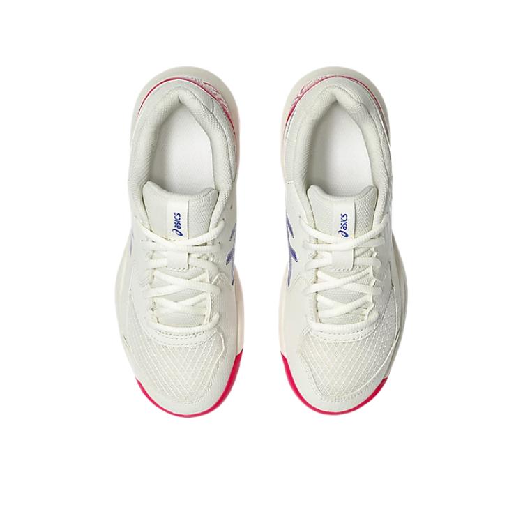 Asics Gel-Dedicate 8 Удобные Модные Простые Универсальные Тренировочные Кроссовки Детские Кроссовки Молочно-белый 1044A077-105