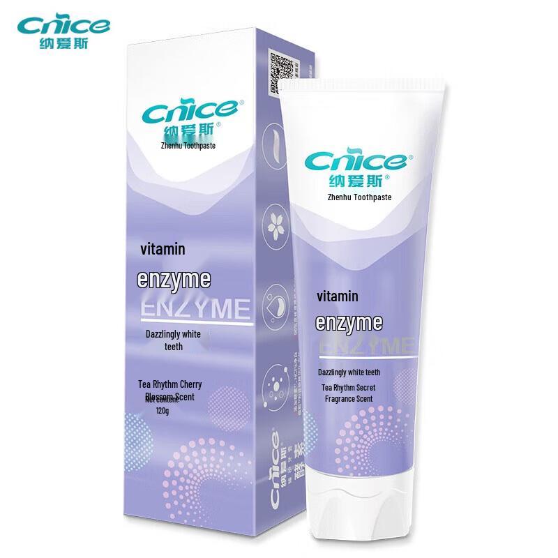 NICE Enzyme Whitening Toothpaste - Tea & Cherry Blossom 120g