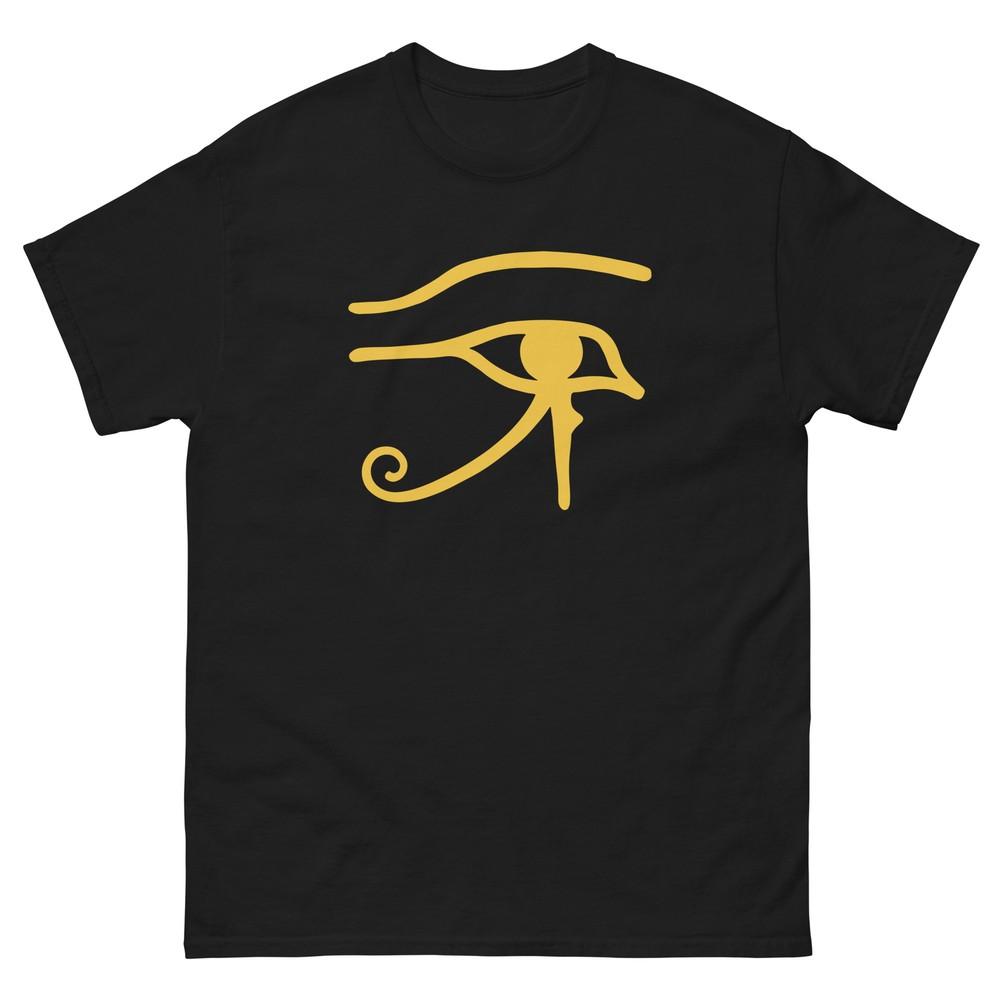 Eye of Horus Egyptian Symbol Black T-shirt