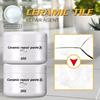 Ceramic Repair Paste Floor Tile Adhesive Tile Agent Tub Tile and Shower Repair Kit Porcelain Repair for Crack Chip 2pcs