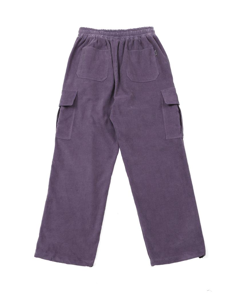 ARCANE FUNK Corduroy Cargo Wide Pants Purple