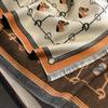 Imitation Cashmere Print Scarf Women Winter Double Thick Shawl