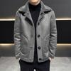 Autumn and Winter Jackets Men's Suede Wear Sheep Shears On Both Sides, Thickened Fleece Jackets, Fattened and Enlarged Fur Integrated Men