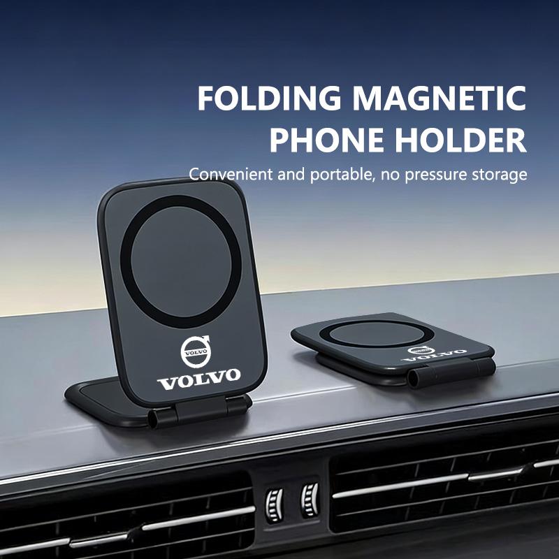 Magnetic Car Phone Holder Foldable Air Vent Mount Stand For Volvo V40 V60 C30 C70 S60 S80 S90 XC40 XC60 XC70 XC90 T6
