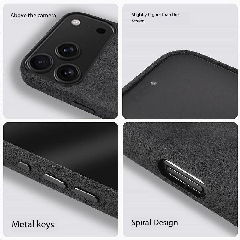 100% итальянская Алькантара Магнитный чехол для iPhone 17 Pro Max Air Роскошный Magsafe Чехол Кожаные чехлы для телефона для iPhone 17Pro 17Air