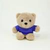 Teddy Bear Plush Toy Keychain With Printing For Gift And Decoration