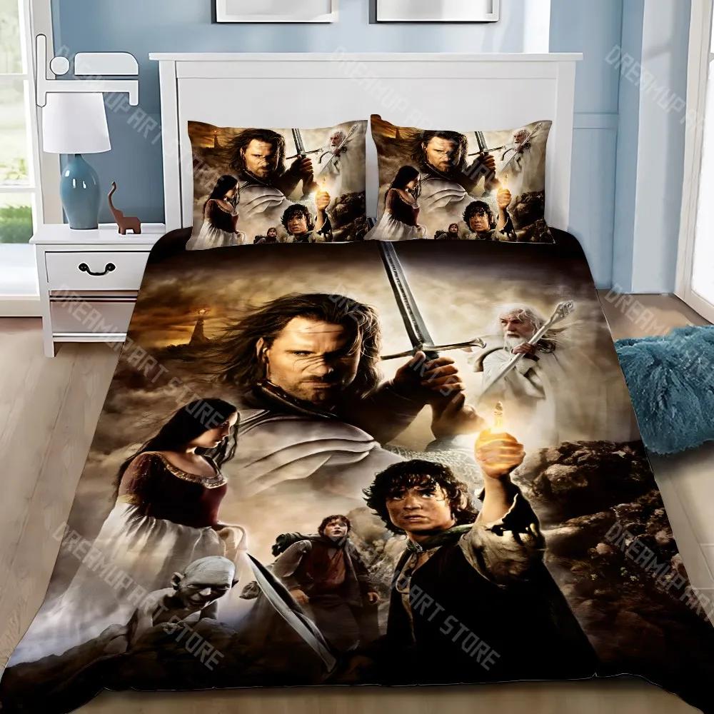 Movie L-LordS of the Rings Duvet Cover Pillowcase Bedding Set Adult Boy Girl Bedroom Decoration Children Gift Single Double Size