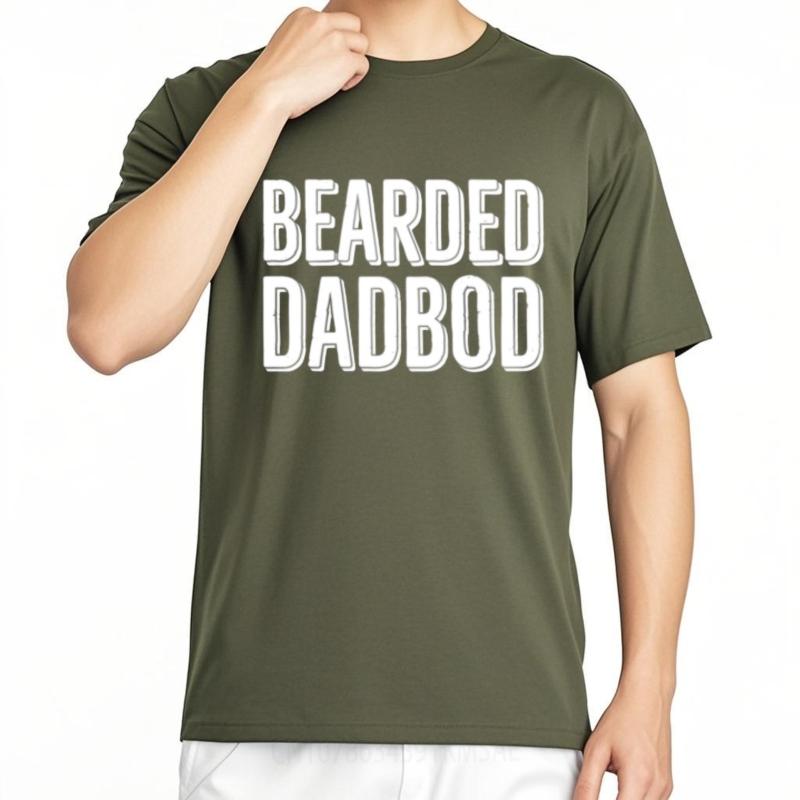 Vintage Tshirt Basic Tee Men short sleeve tshirt Plus Size Teeshirt Bearded Dadbod Anime Teenagers Top tees Quick Dry Shirt