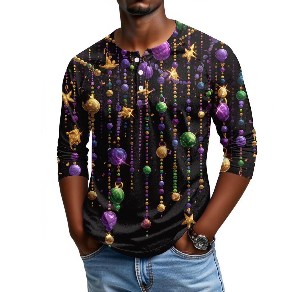 Мужской топ с рукавом реглан и рукавом три четверти