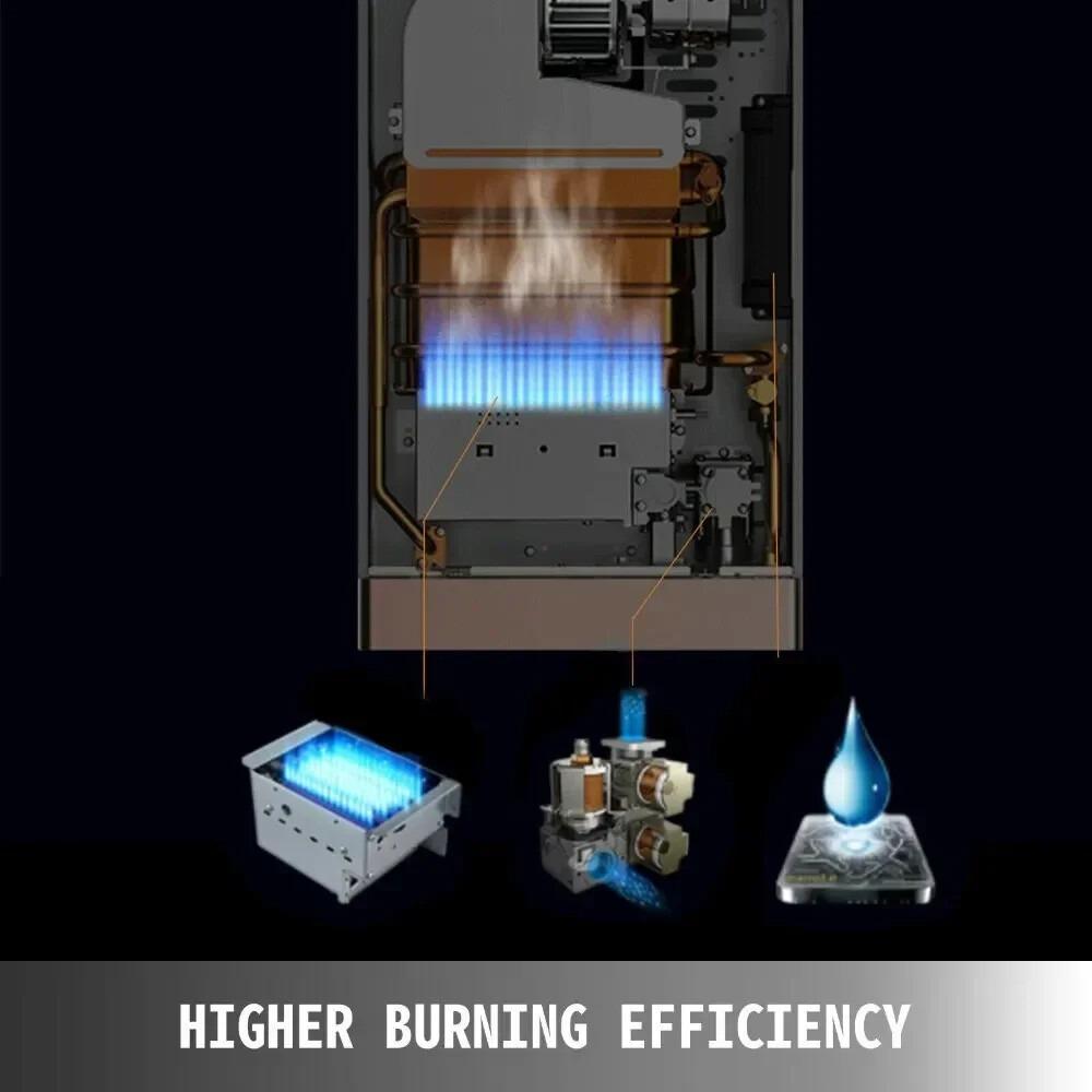10 л Нагреватель горячей воды 5 галлонов в минуту Безнапорный Пропан Газ Мгновенный Бойлер для автодома