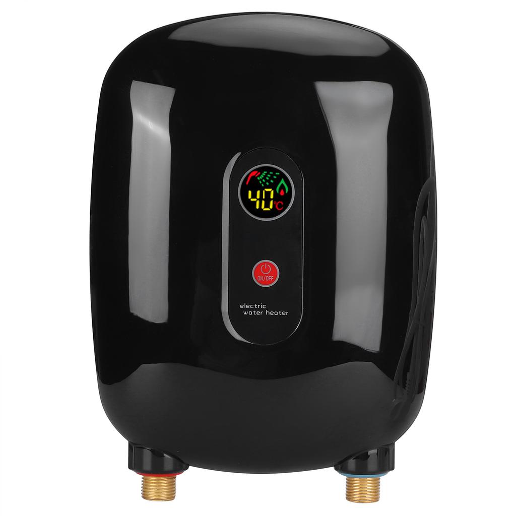 Проточный водонагреватель Мини Электрический безнапорный нагревательный элемент Ванная комната Душ Поставка Черный AU 220 В