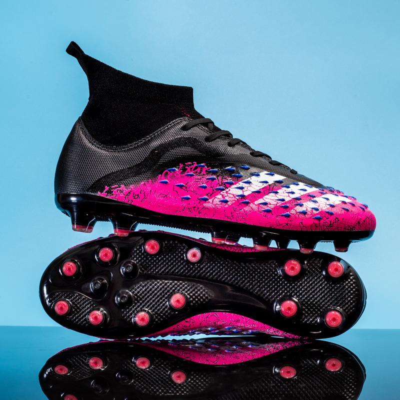 High Top Football Shoes Non-Slip Ag Long Nails Football Shoes Men'S Broken Nails Special Training Shoes Wear-Resistant Football