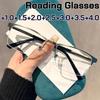 Высококачественные металлические квадратные очки для чтения Унисекс Деловые очки для пресбиопии с защитой от синего света Модные очки для дальнозоркости