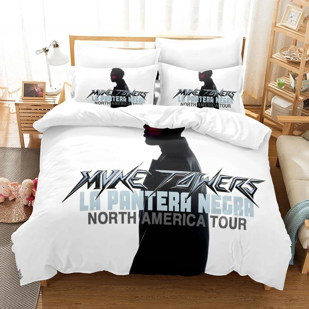 3D Печать Рэпер M-Myke Towers Комплект постельного белья Односпальный Твин Полный Queen King Размер Комплект для кровати Взрослый Детская Спальня Комплекты пододеяльников