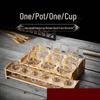 Набор: Декантер и рюмки для байцзю Shijin Gold Bamboo Knot