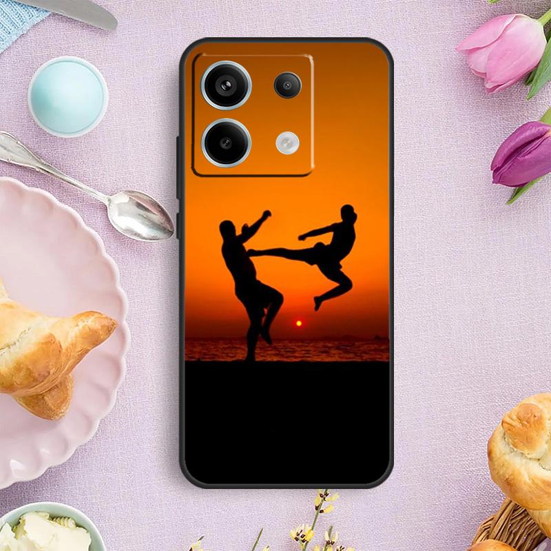 Кейс для боевых искусств Кунг-фу Каратэ Тхэквондо Для Xiaomi Redmi Note 15 Pro Plus 10 11 12 13 14 Pro Чехол Для Redmi 14C 15C 12C 10C 13C