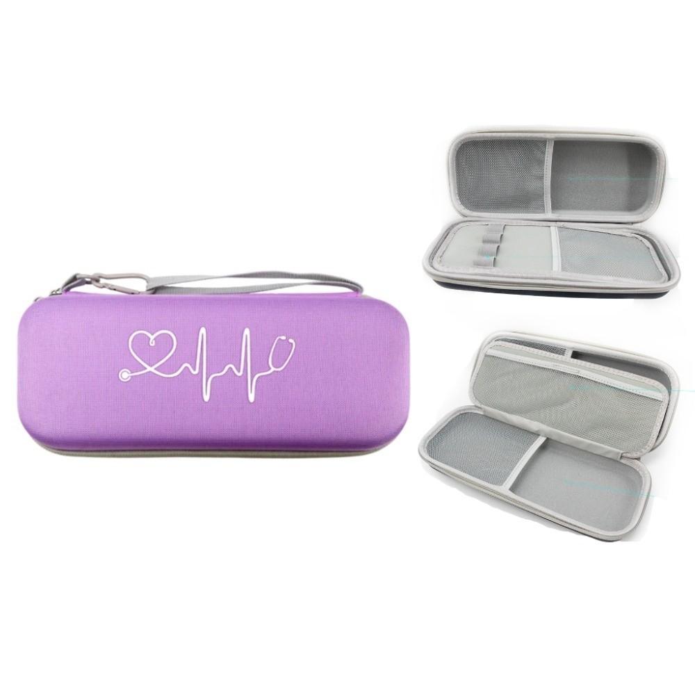 Hard Shell Stethoscope Storage Bag Mesh Pockets Stethoscope EVA Carrying Case Home