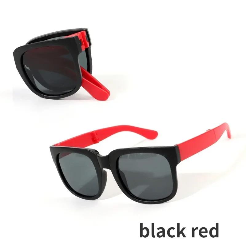 Складные уличные детские солнцезащитные очки для мальчиков и девочек, брендовый дизайн, портативные квадратные детские очки, детские солнцезащитные очки, уличная защита UV400