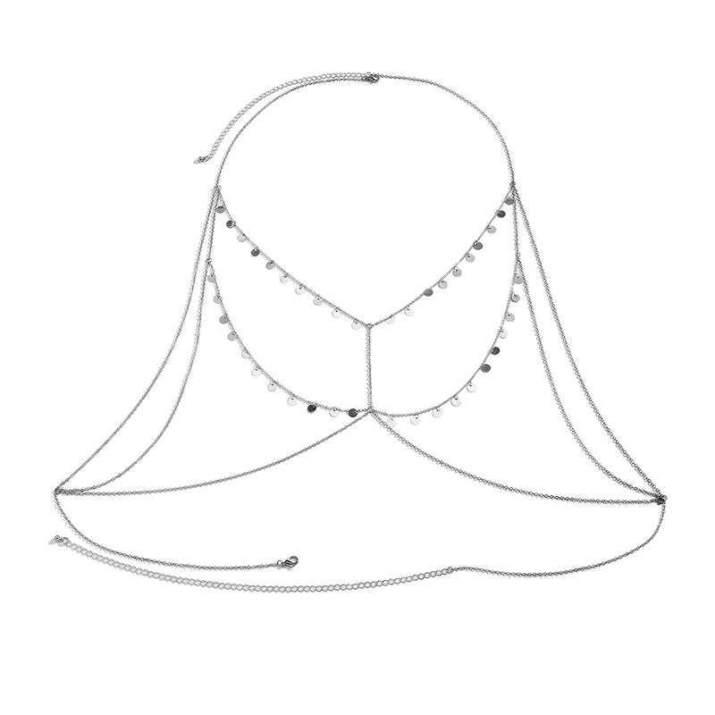 Сексуальная цепочка на талию из круглых бусин, пляжный бюстгальтер, цепочка на грудь для бикини, кисточка с цирконом, женская цепочка для тела, ювелирные аксессуары