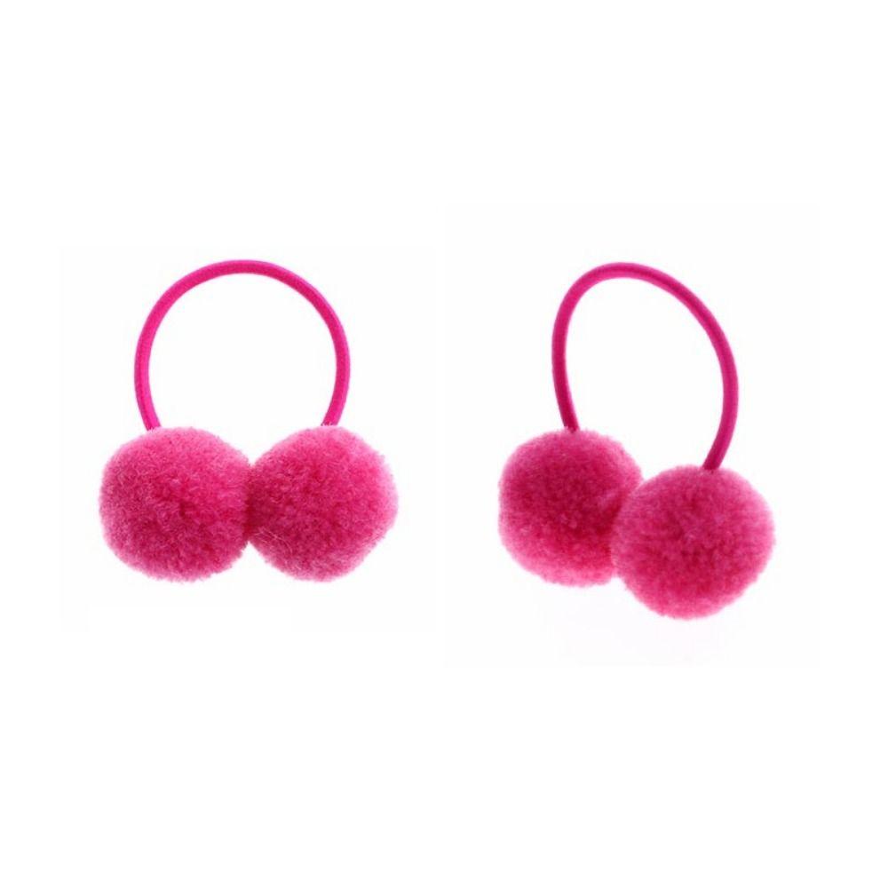 10 шт. Двойные плюшевые шарики Банты для груминга питомцев Плюшевые резинки для волос собаки Эластичные резинки для волос питомца Груминг