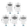 8pcs #10 #12 #14 #16 #24 White Ceramic Nozzle Alumina Cups Stubby Collet Body Gas Lens Kit Torche WP9/17/18/20/25/26 TIG Welding