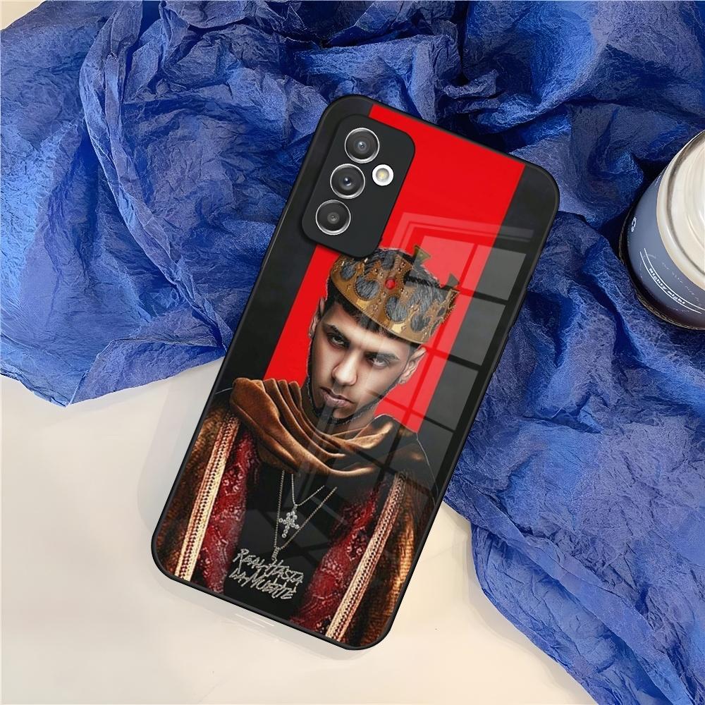 Rapper Anuel AA Real Hasta La Muerte Phone Case for Samsung S25 S24 S30 S21 S23 S20 S22 Fe S10 E S9 Note 20 Pro Ultra Plus glass