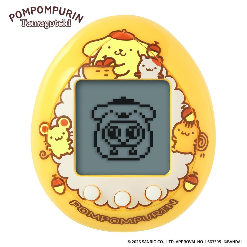 POMPOMPURIN Тамагочи Базовый Оранжевый Рекомендуется с 6 лет и Персонажи Sanrio [Bandai] версия. взрослеть.