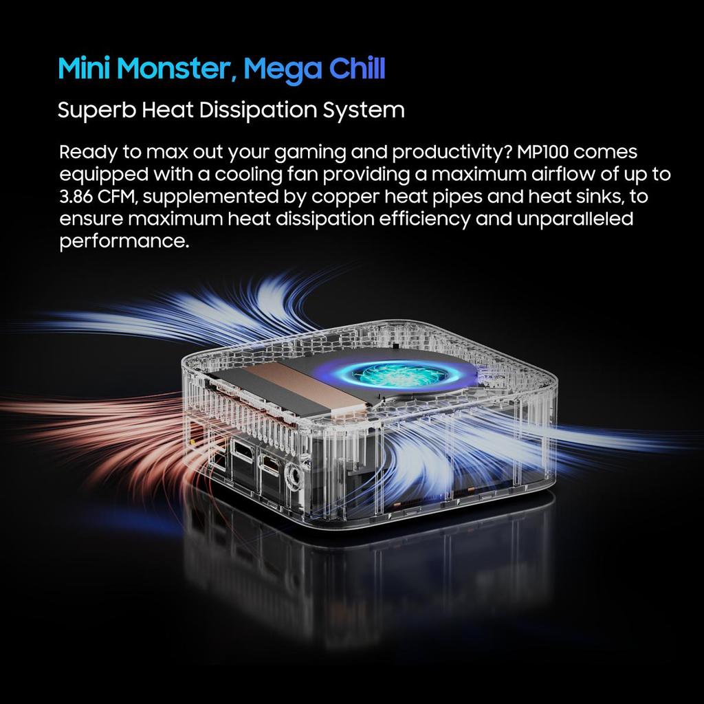 Blackview Мини-ПК MP100 AMD R7 5700U 8-ядерный 16-поточный мини-ПК 16 ГБ/32 ГБ DDR4 512 ГБ/1 ТБ SSD мини-компьютер ПК