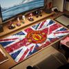 Коврик для мыши Manchester United F с индивидуальным именем, большой размер, большая игровая подушка для стола, нескользящий коврик XXL для ноутбука, планшета, мини-ПК, игровой коврик с фиксатором