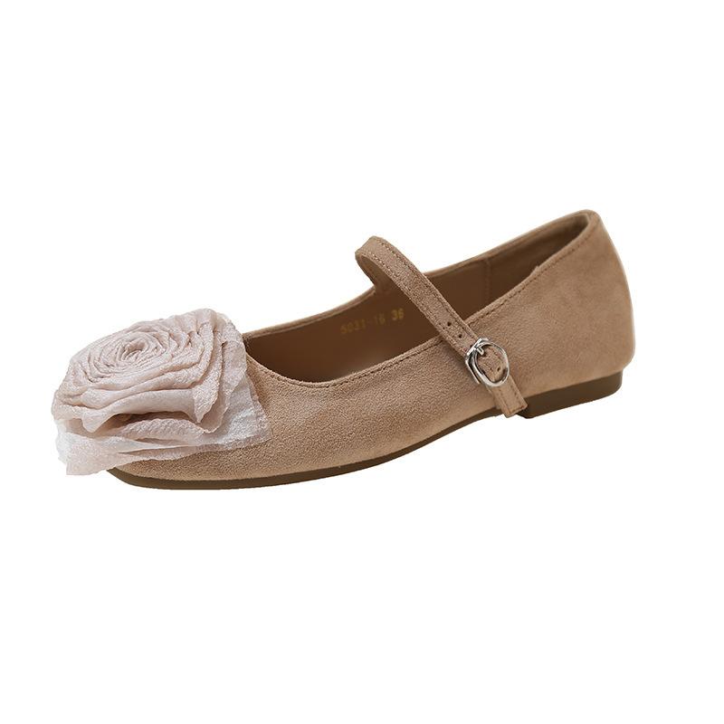 Вечерние туфли Xiaoxiangfeng на плоской подошве, туфли в стиле фей, осенние нежные цветы, новые китайские полуоблегающие женские туфли Mary Jane
