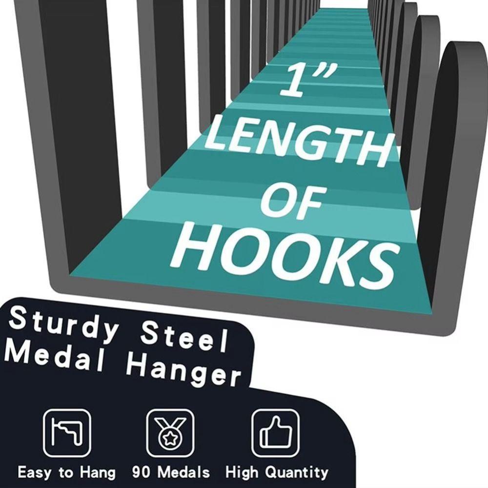 Large Capacity Medal Hanger Holder Wall Mounted Ribbons Medal Display  Home Decor