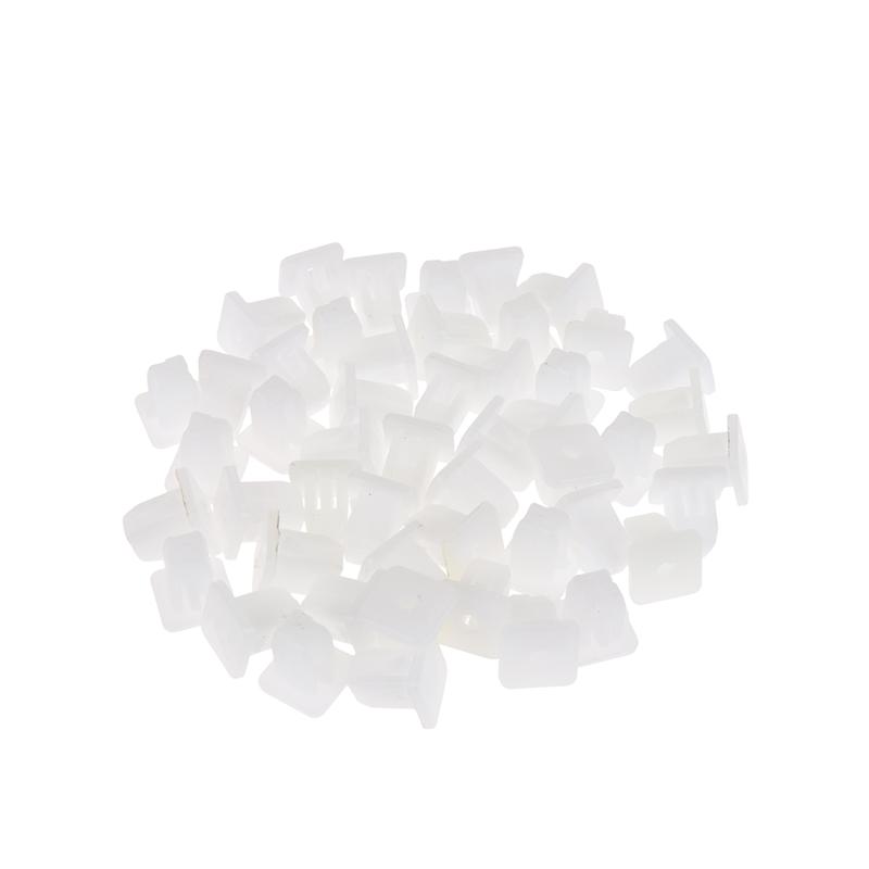 50Pcs Square Auto Fasteners Auto Bumper Clips For Car Bumpers Push Engine Cover Fender Car Door Trim Panel Clips