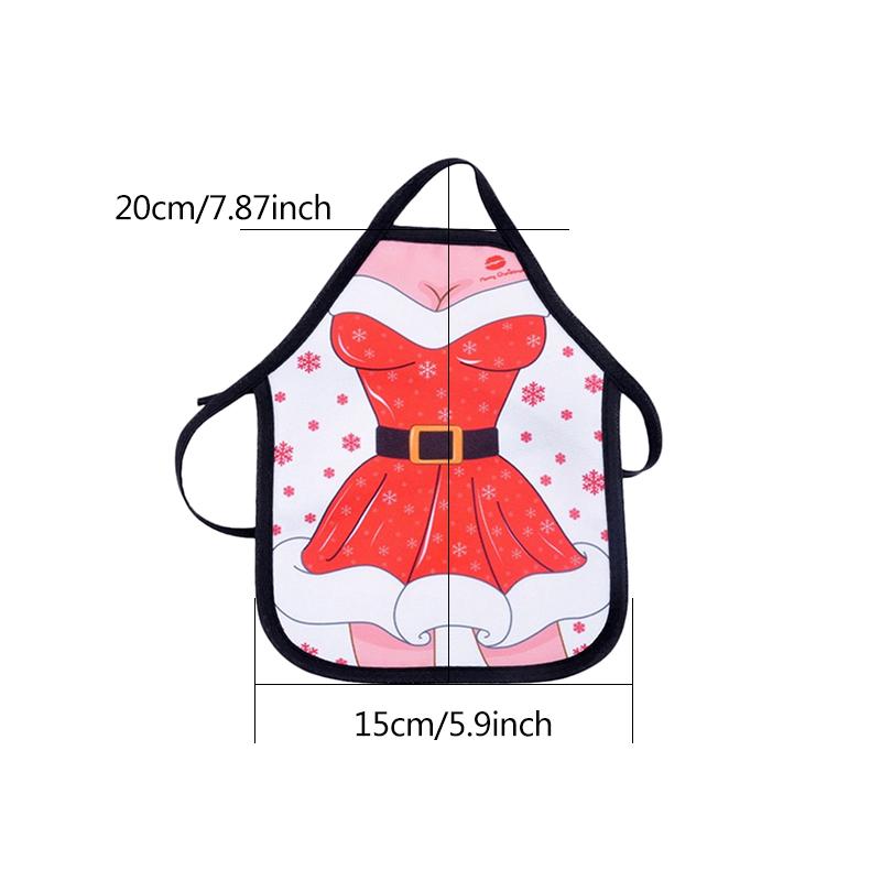 1 шт./лот Мини-фартук Рождественский чехол для бутылки вина Карманный Рождественский декор для вечеринки Стол для вина Подвесные украшения SD356