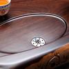Solid Ebony Wood Drainage Tea Tray