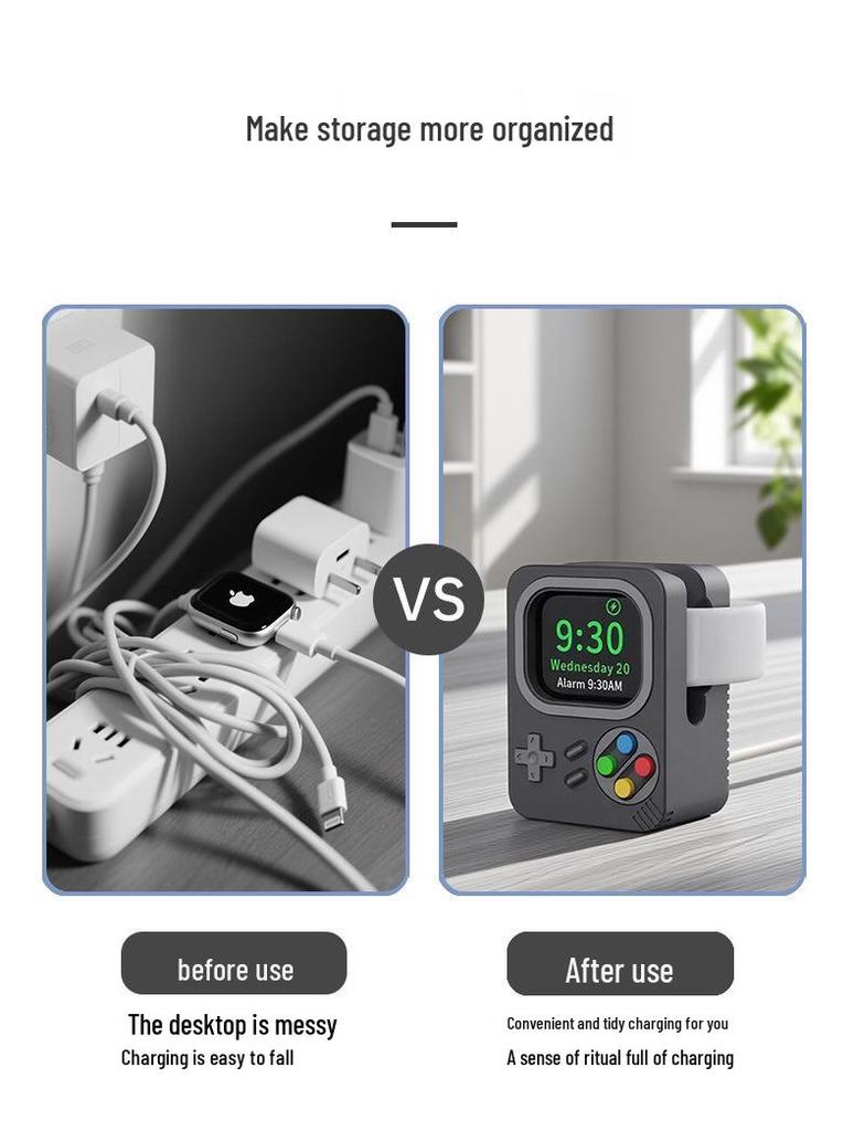 Силиконовая настольная зарядная подставка для Apple Watch